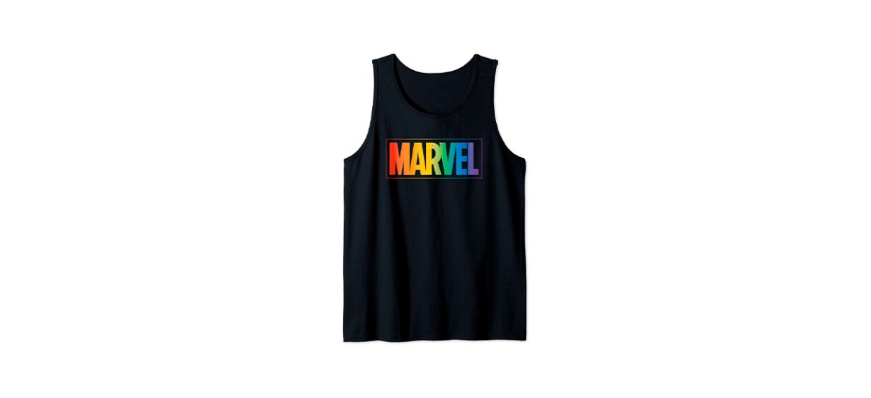 Best Marvel Logo in Rainbow Letters Tank Top Best Marvel Logo in Rainbow Letters Tank Top