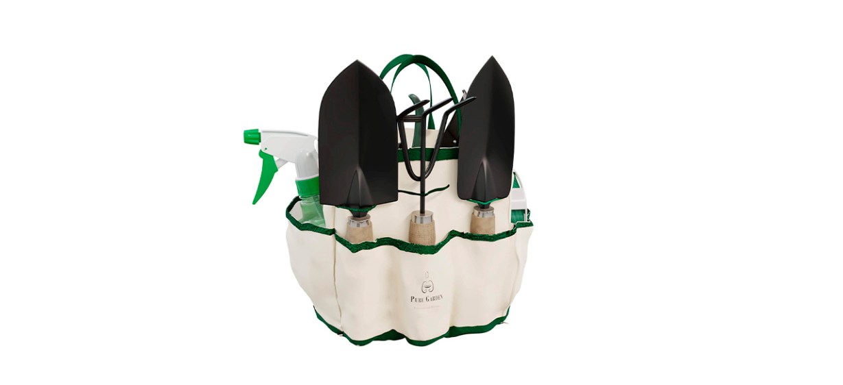 Lawn-Garden-Best Pure Garden 8-Piece Garden Tool and Tote Set Lawn-Garden-Best Pure Garden 8-Piece Garden Tool and Tote Set