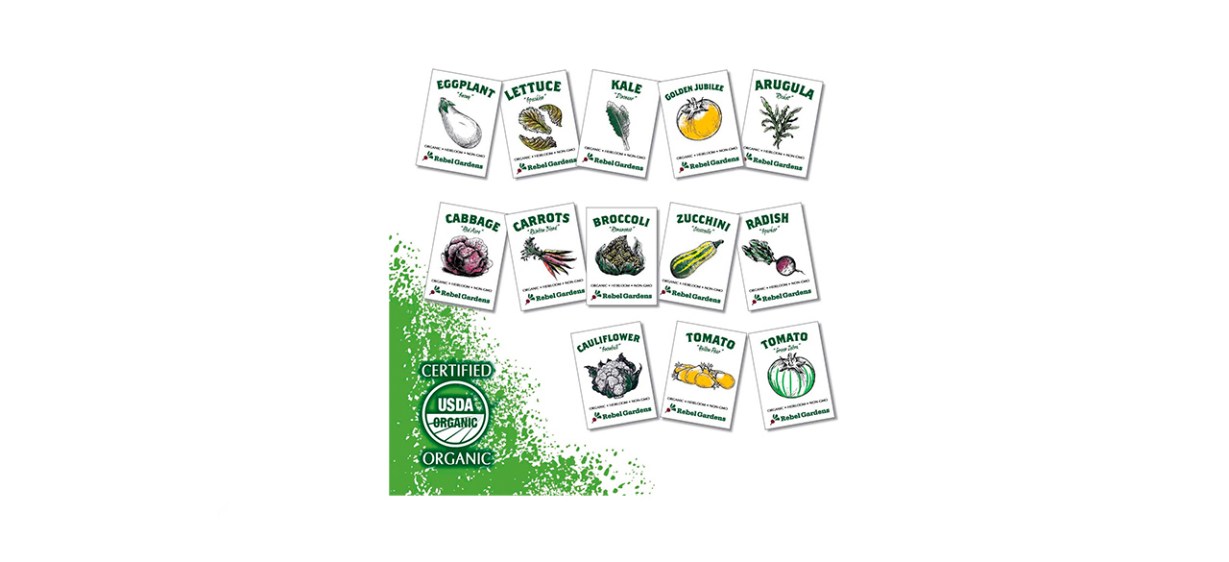 Rebel Gardens Organic Heirloom Vegetable Seeds Rebel Gardens Organic Heirloom Vegetable Seeds