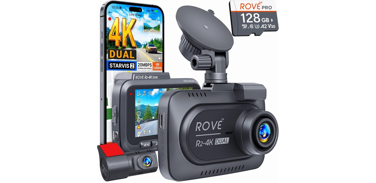 ROVE R2-4K DUAL Dash Cam