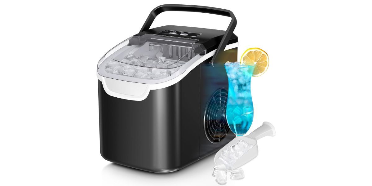 Antarctic Star Countertop Ice Maker Machine on white background