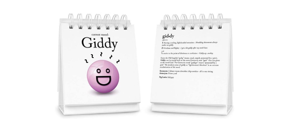 Fred THE DAILY MOOD Desk Flipchart