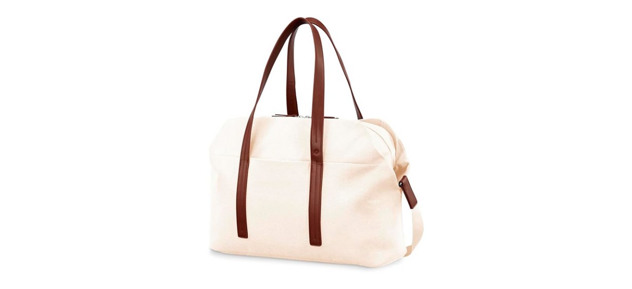 Samsonite Virtuosa Weekender Duffel Overnight Bag in off-white color