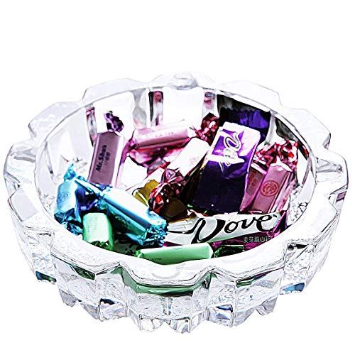 SiCoHome Round Glass Ashtray 5.9&quot;