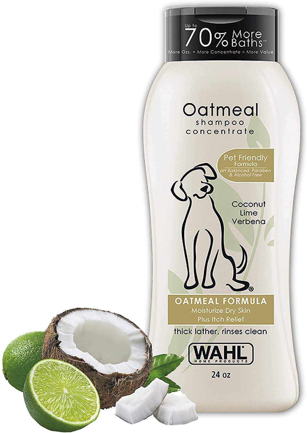 WAHL Dry Skin &amp; Itch Relief Pet Shampoo for Dogs – Oatmeal Formula