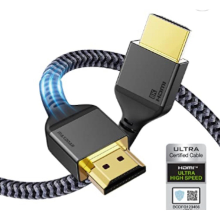 Maxonar Ultra High Speed 8K HDMI Cable, 10 Foot