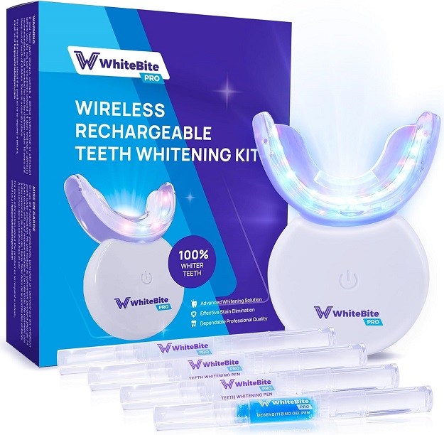 WhiteBite Pro Wireless Rechargeable Teeth Whitening Kit